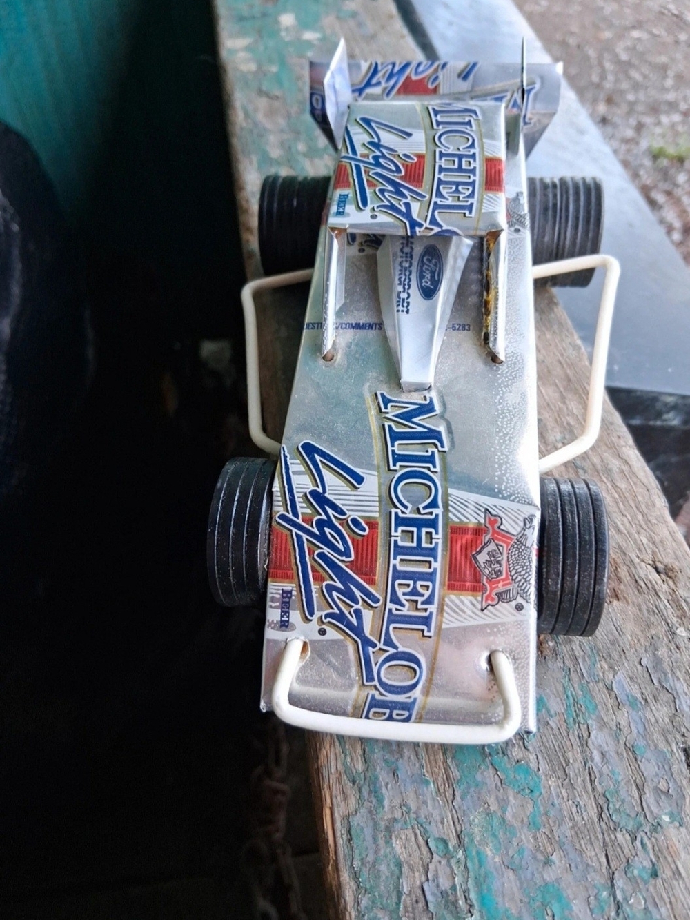 Toy Race Car - Silver and Blue Kids Toy
